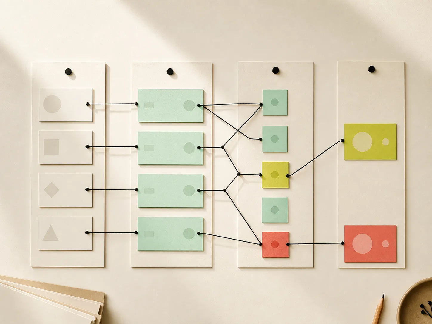A campaign experiment board used to separate variables and make budget decisions